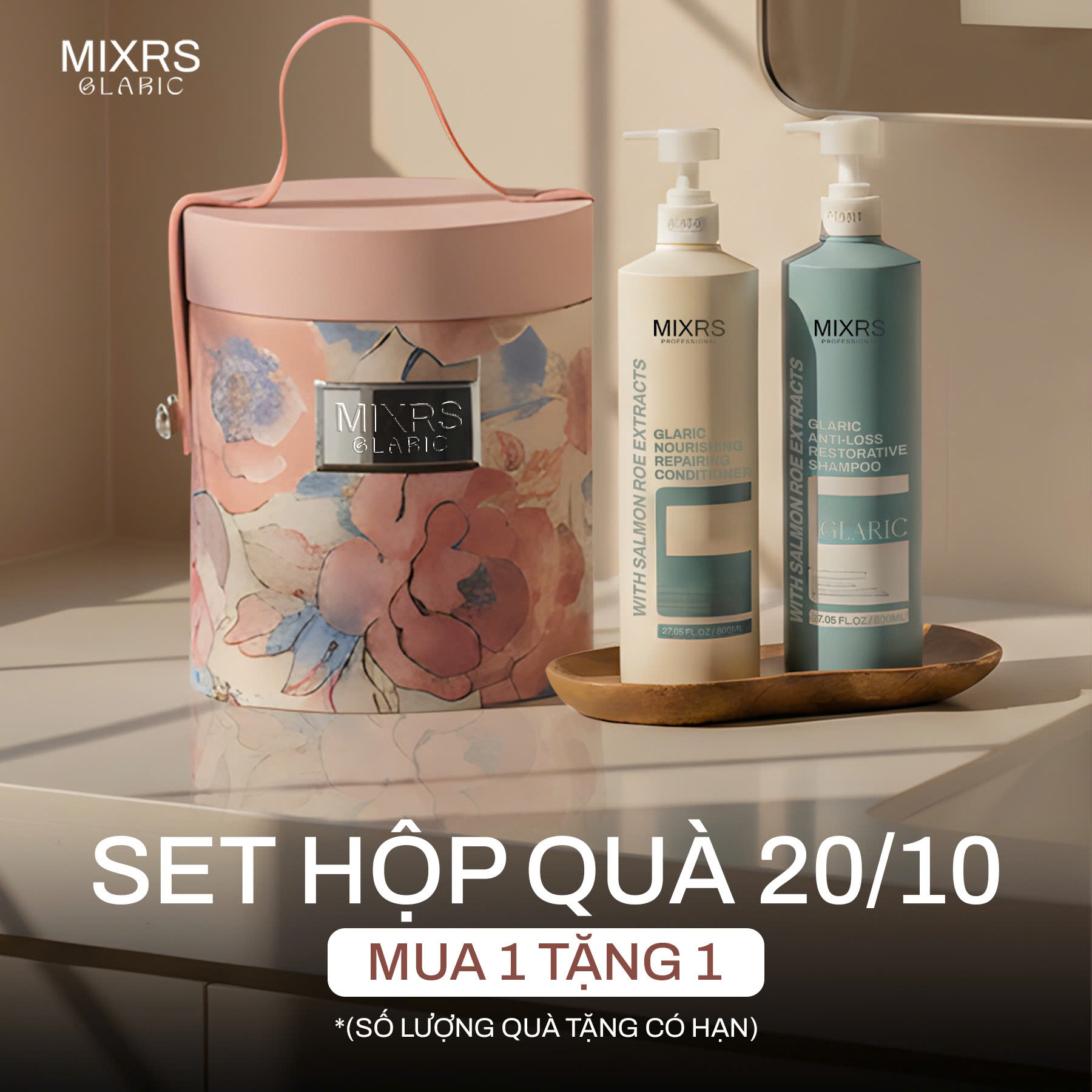 Combo quà tặng 20/10 Mixrs Glaric